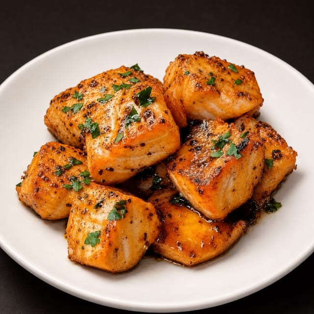 Salmon Kabab Plate.