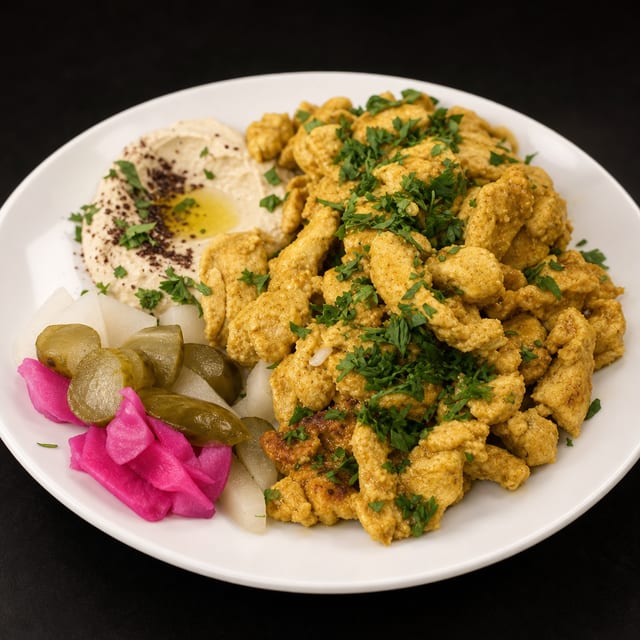 Chicken Shawarma Plate.