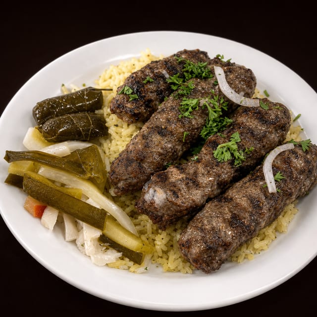 Kefta Kebab Plate.